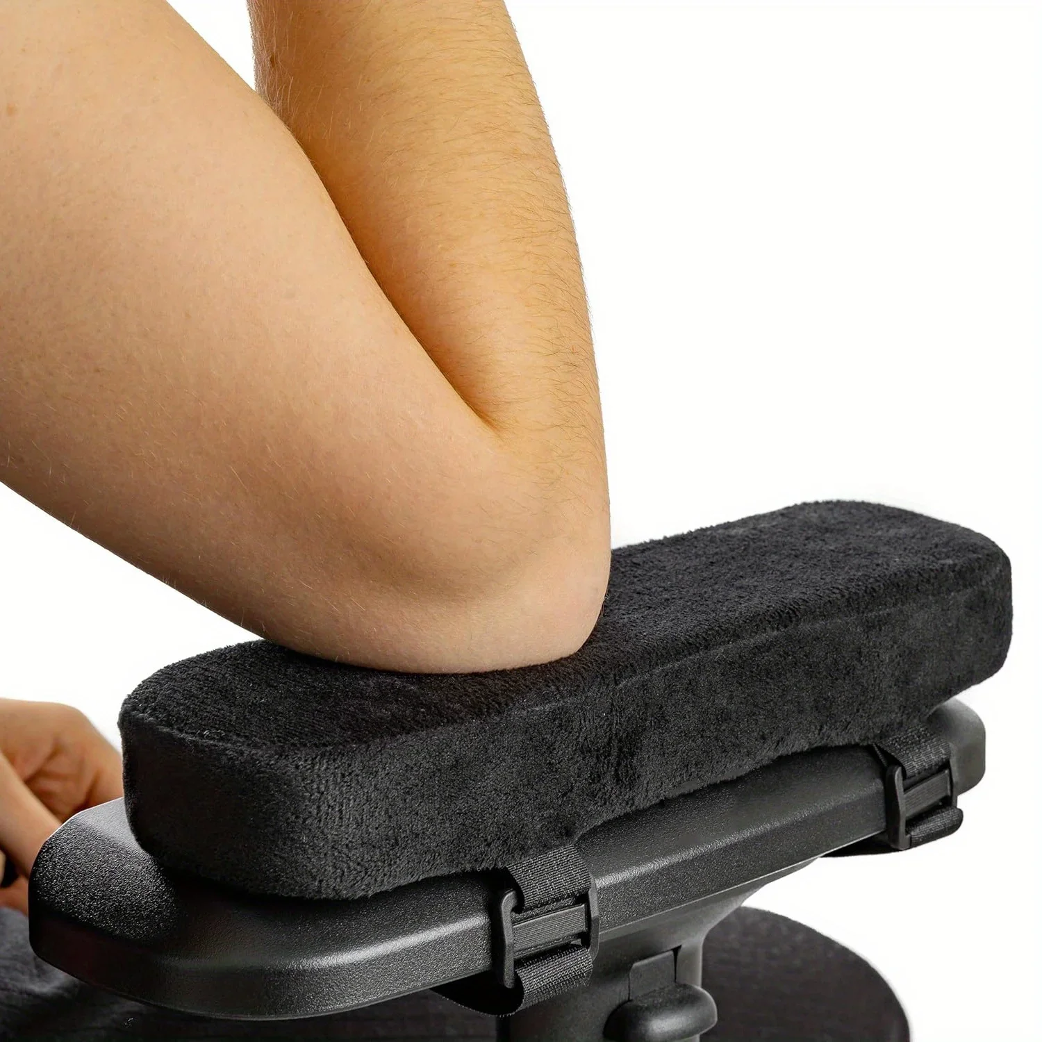 Cuscinetti per braccioli in memory foam per sedia da ufficio Cuscino di supporto per gomito per alleviare la pressione del braccio, coperture universali per sedie da scrivania