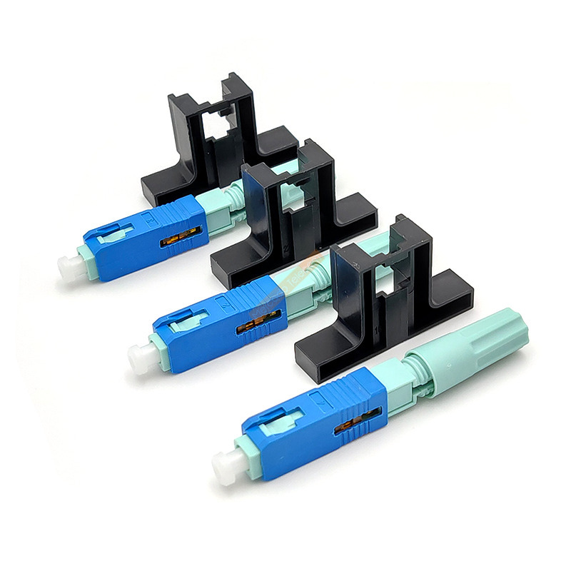 Ftth-bloco de conectores de fibra óptica, 58mm, comprimento fixo, monomodo, sc, upc, apc, conector rápido, 50.100.200 peças muito