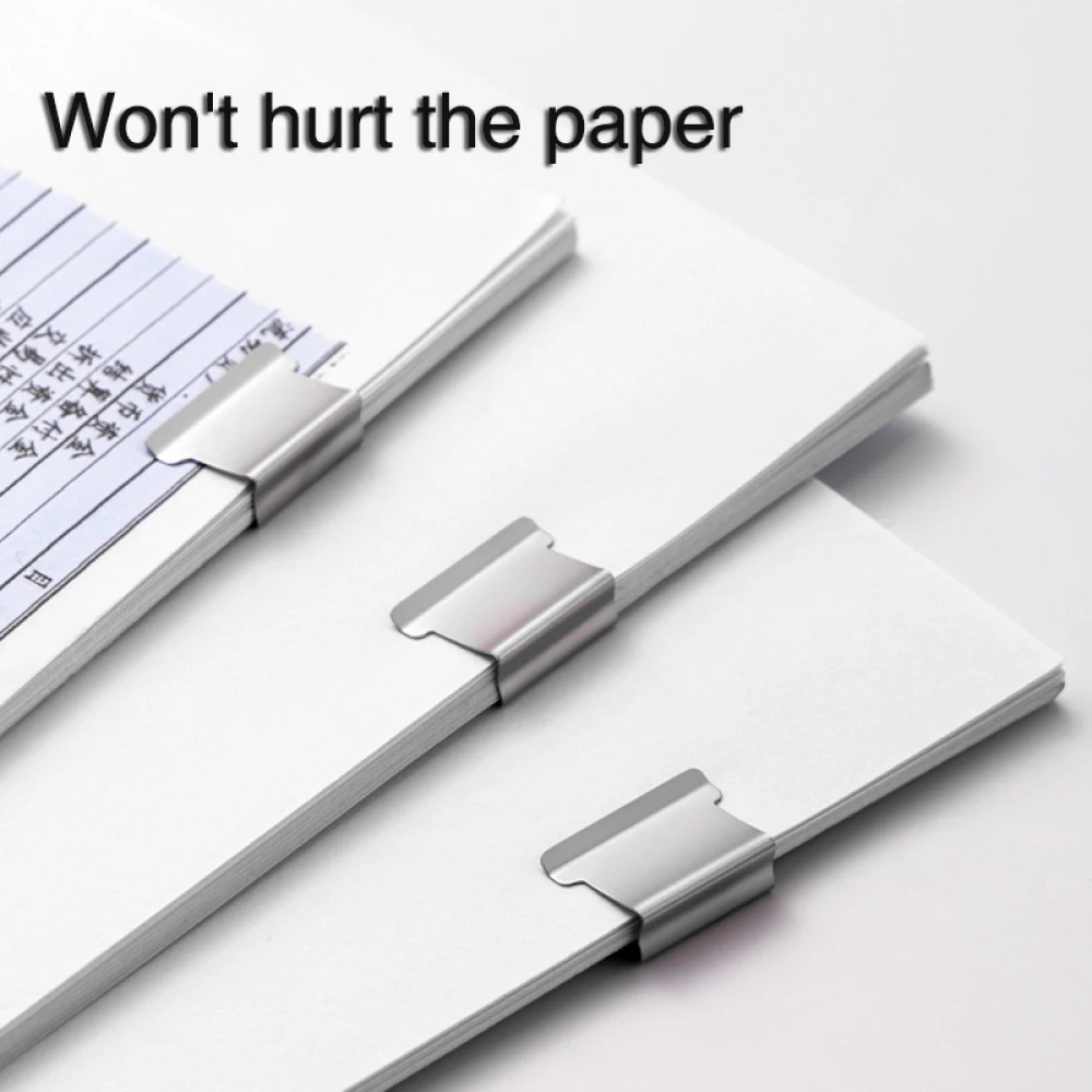 Mini Traceless Reusable Hand Clamp Push Stapler Paper Book File Office School Student Binder Binding Tools Supplies