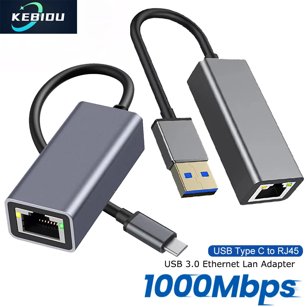 USB Type C Проводной Ethernet-гигабитный адаптер 1000 Мбит/с USB3.0 RJ45 Сетевая карта для MacBook PC Window Android USB Lan Интернет-кабель