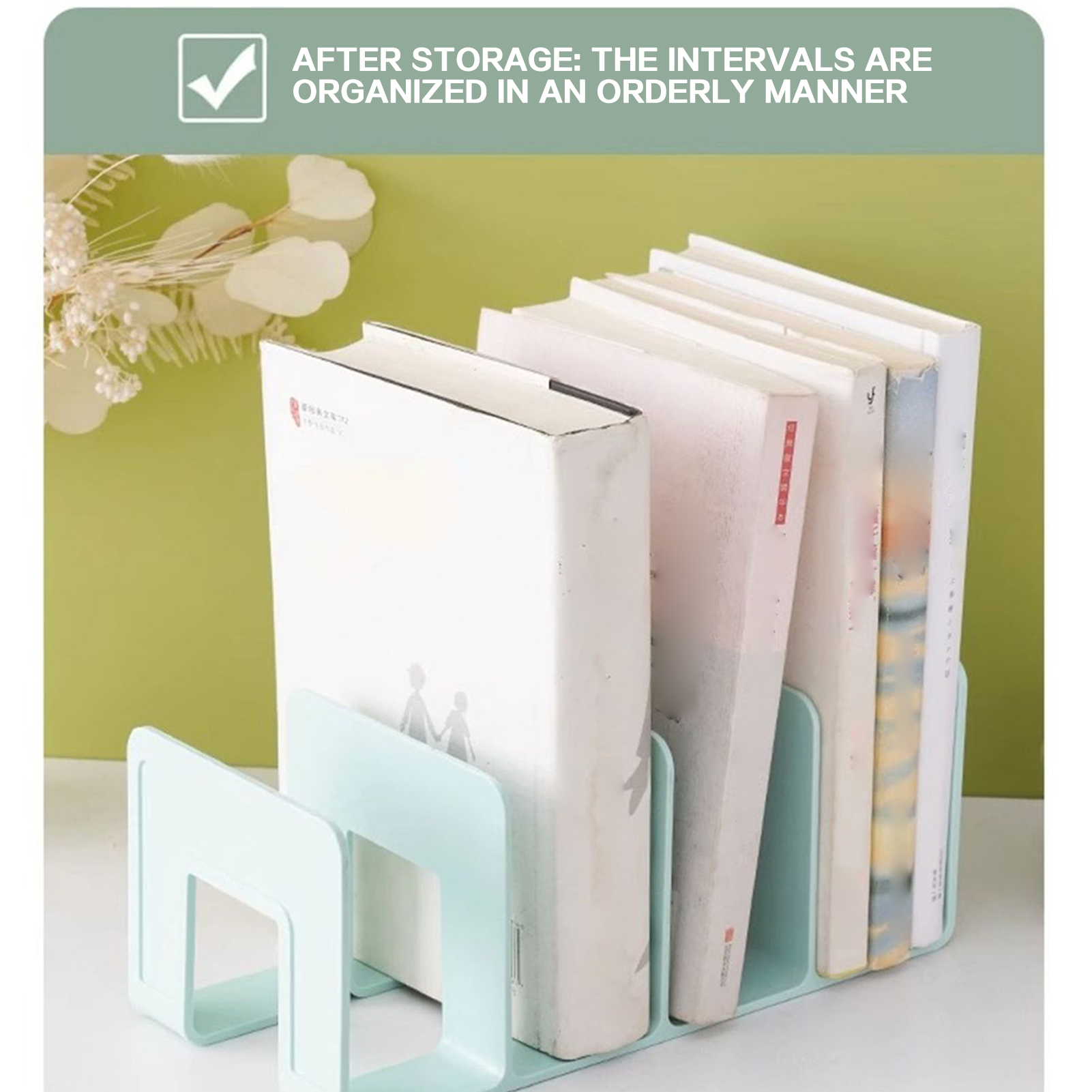 Multi-function Desktop Storage Rack Macaron Color Plastic Folder Bookshelf School Office Book Notebook Holder Organizer Supplies