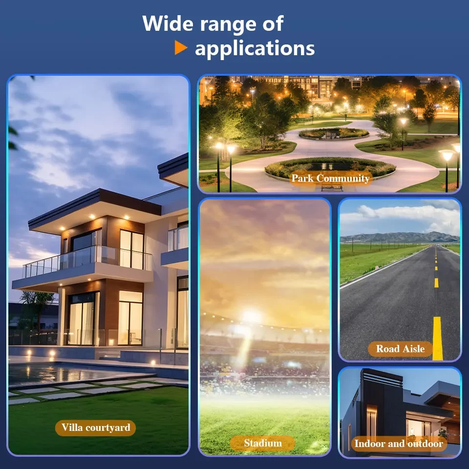 Solar Outdoor Led Courtyard Wall Lamp Waterproof Spotlights Solar Lights Remote Control Wall Lights for Garden Fence Patio Front