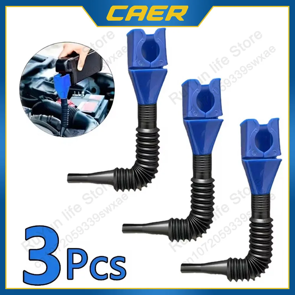 1/3 pçs funil de reabastecimento da motocicleta telescópica carro motor óleo gasolina filtro transferência dobrável funis plásticos acessórios automóveis