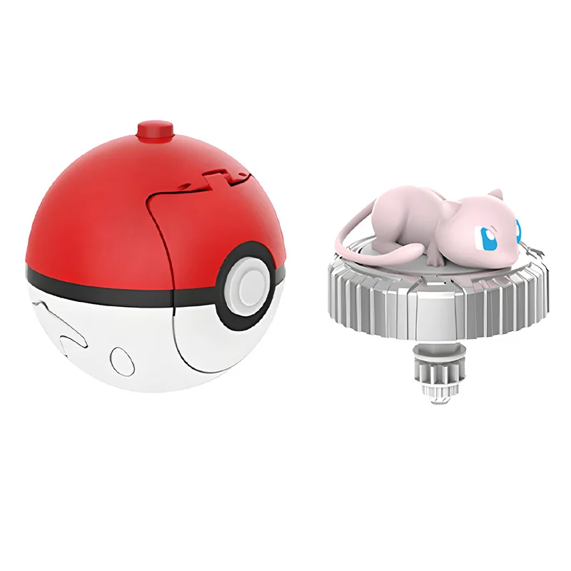 Pokemon Elf Spinning Top Gyro Ball Action Figure Figurine Pikachu Charmander Squirtle Mew Eevee Launcher เด็ก Battle เกมชุดของเล่น