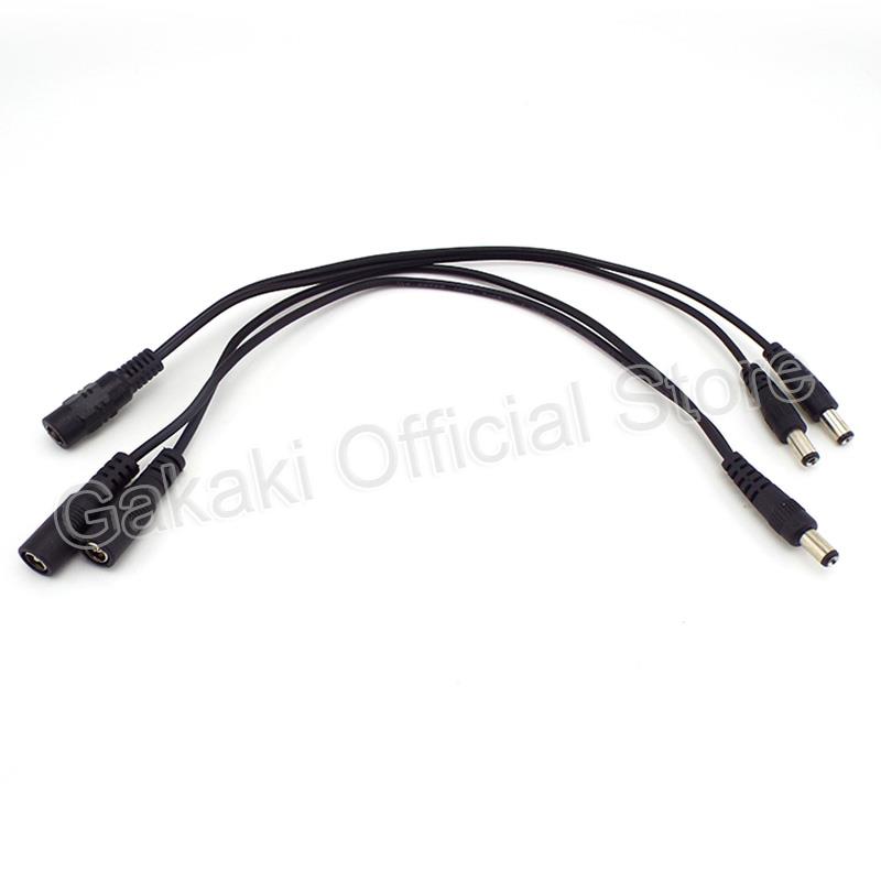 Nữ Đến Nam Cách Cổng Kết Nối DC Cắm Cáp Chia Nguồn Cho Camera Quan Sát Dải Đèn LED Ánh Sáng Bộ Chuyển Nguồn 5.5Mm * 2.1Mm