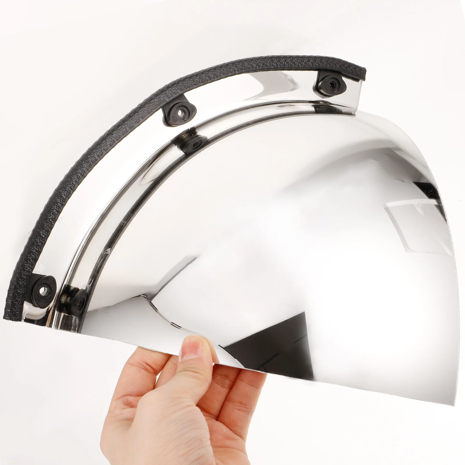 Spherical Convex Mirror 40 Inch Perimeter Wide Angle Security Corner Hallway Silver Acrylic Traffic Safety Business Office Wall