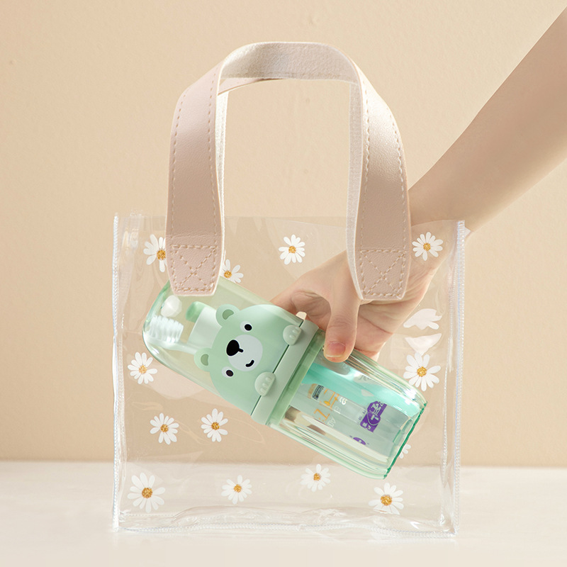 Travel Mouthwash Cup, Brushing Cup, Toothbrush, Toothbrush Cup, CHILDREN'S Set, Portable Home Washing and Toothpaste Storage