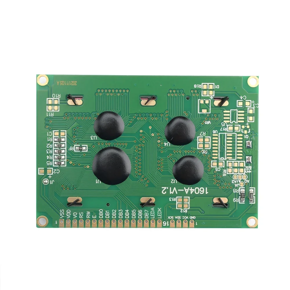 Módulo de pantalla Digital LCD1604 1604 16*4 16x4 caracteres LCD amarillo/azul con placa de luz negra para Arduino DC 5V