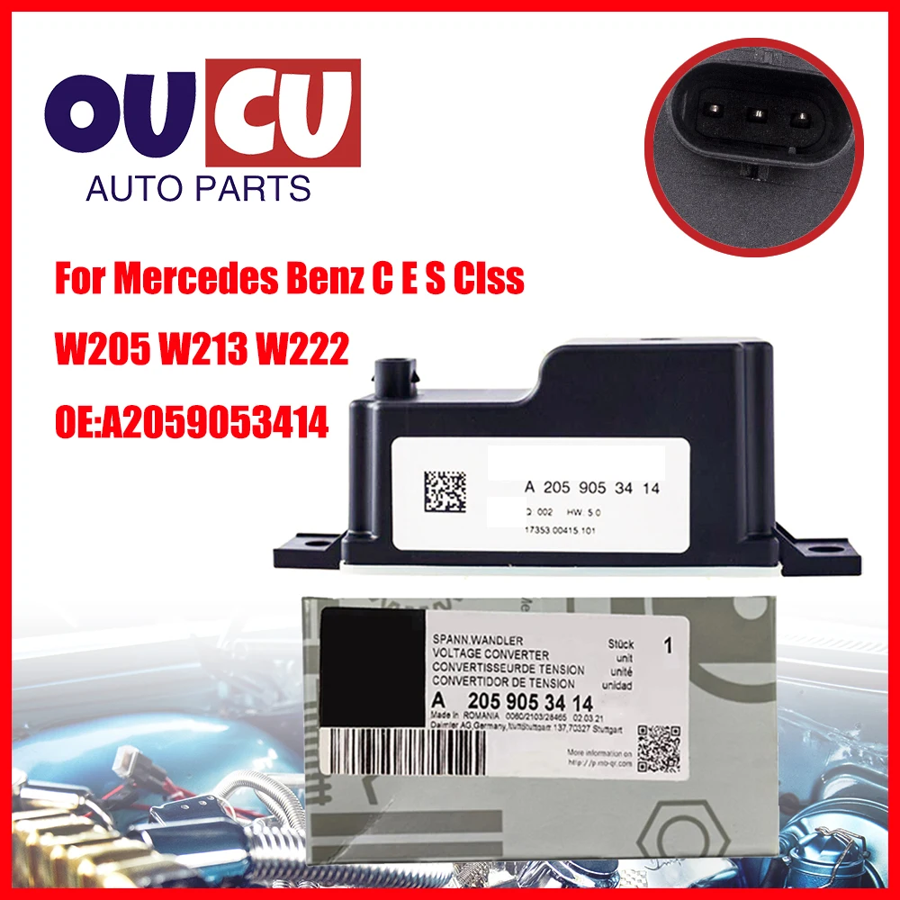 Originele 2059053414 2059052809 Nieuwe Voltage 3PIN Converter Module Voor Mercedes Benz CLS350 W205 W253 S450 A2059053414
