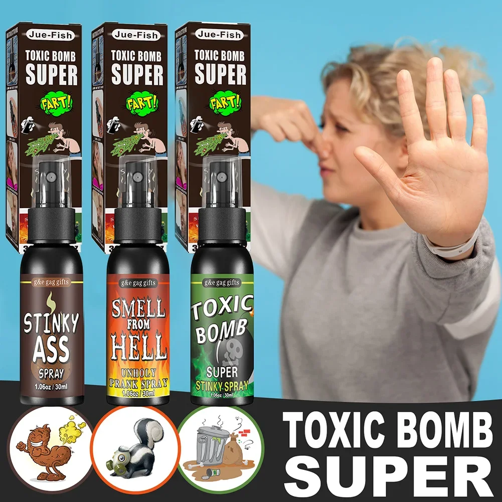 Liquid Fart Gag Prank Joke สเปรย์ Stink Bomb Smelly Stinky Gags 30ML ผายลมสเปรย์ Extra Strong Stink Prank นวนิยายของเล่นตลก