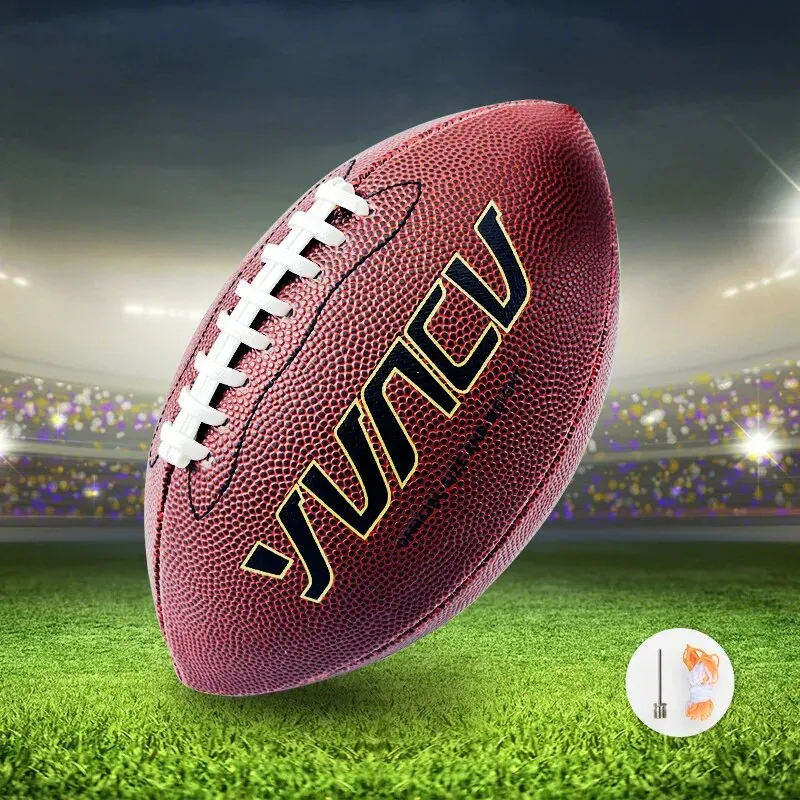 1 Stück Standard-American-Football für Jugendliche und Erwachsene, Outdoor-Sportspiel, Wettkampftraining, Rugby, Größe 9, 6, 3
