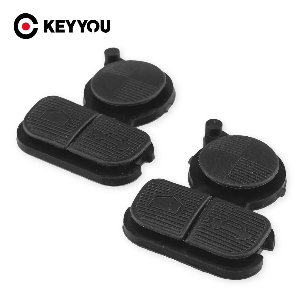 KEYYOU-almohadilla de reparación de botones de mando a distancia, repuesto de 3 botones para BMW, coche, BMW Serie 3, 5, 7, E38 E39 E36 Z3, Z4, Z8, X3, X5,