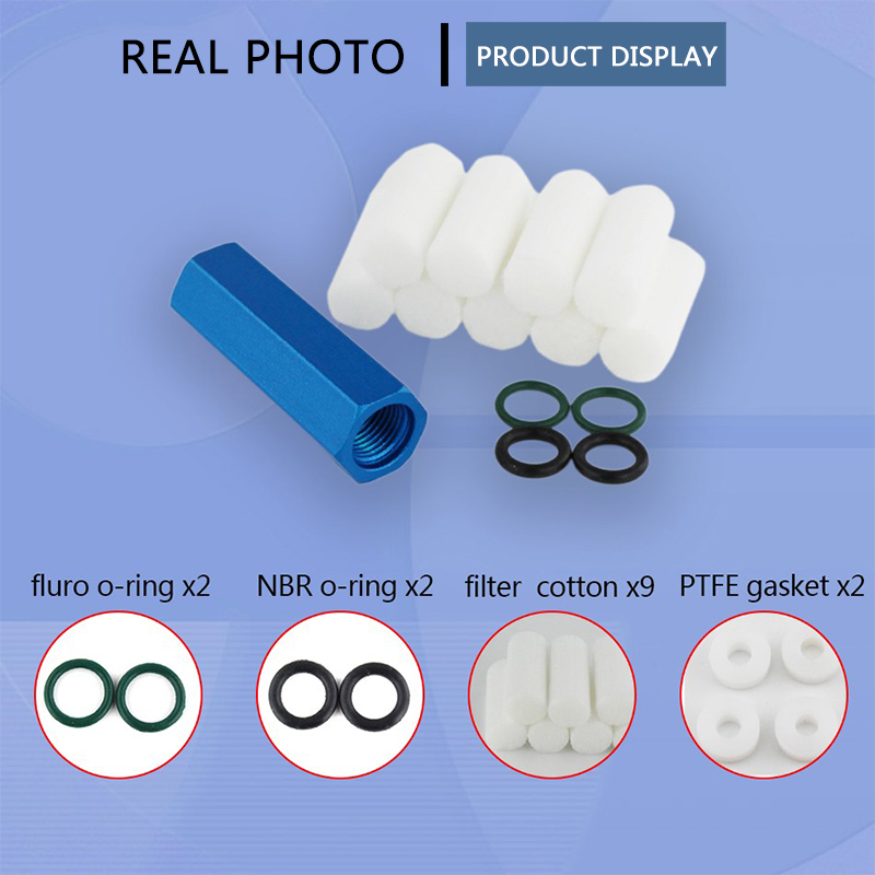 High Pressure Pump Small Filter M10 40Mpa 400Bar Water-Oil Separator Air Compressor Air Filtering 8MM Quick Connector 50CM Hose