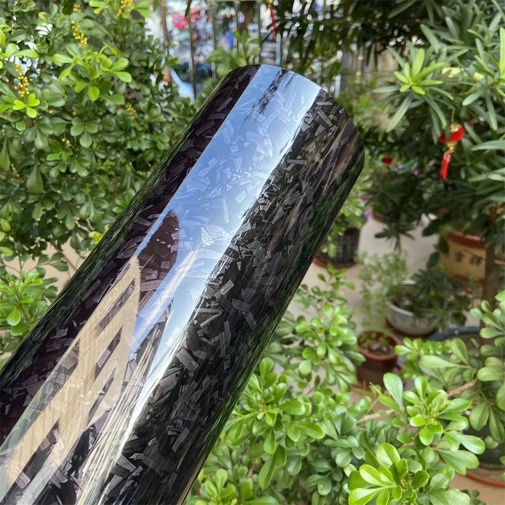 เคลือบเงาสีดําสัตว์เลี้ยงคาร์บอนไฟเบอร์ไวนิลห่อฟิล์ม DIY จัดแต่งทรงผมรถสติกเกอร์สําหรับรถจักรยานยนต์จักรยาน