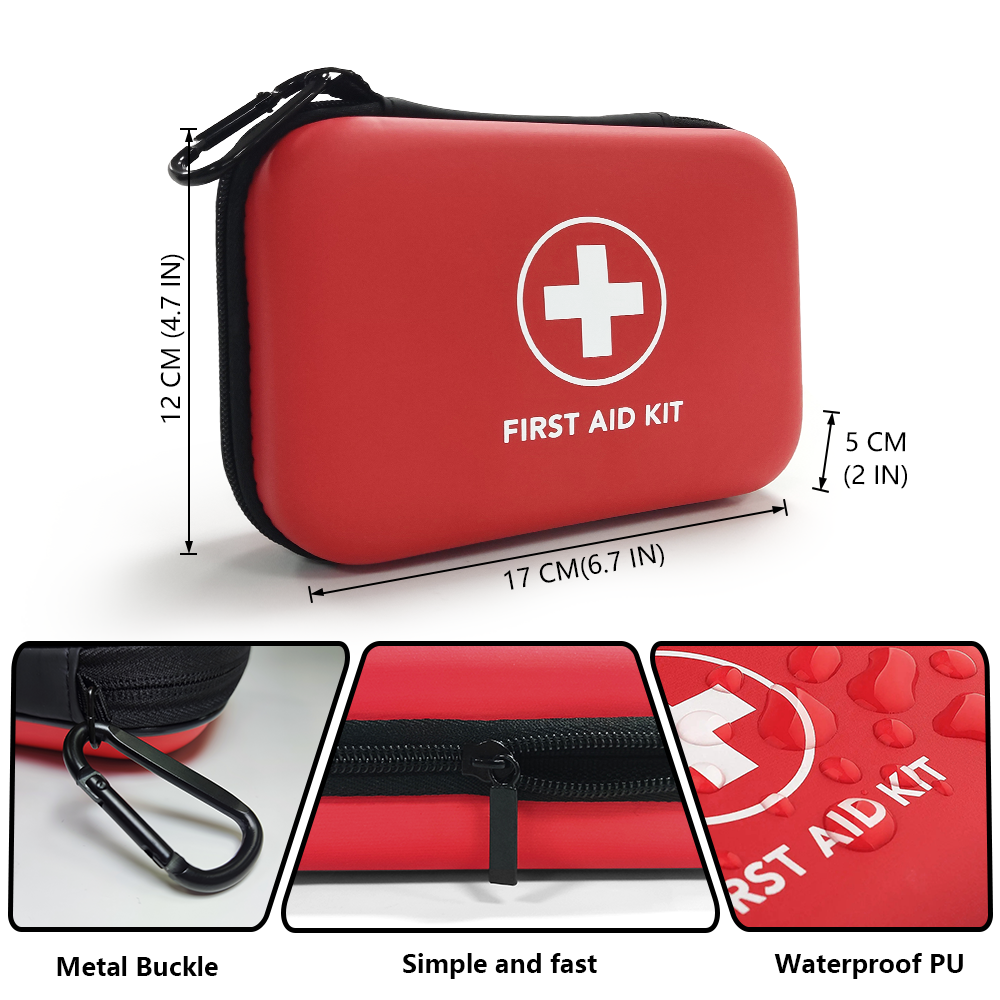 Kit de bolsa de primeros auxilios médica de emergencia portátil, 90 Uds., para el hogar, viajes al aire libre, equipo de Camping, medicina de supervivencia