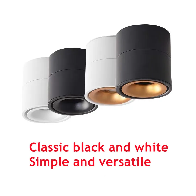 Bề Mặt Gắn Xoay Chống Lóa Mờ Đèn LED Âm Trần Downlight 24W/20W/15W/10W COB đèn Ốp Trần Đèn AC90-260V Chiếu Sáng Trong Nhà