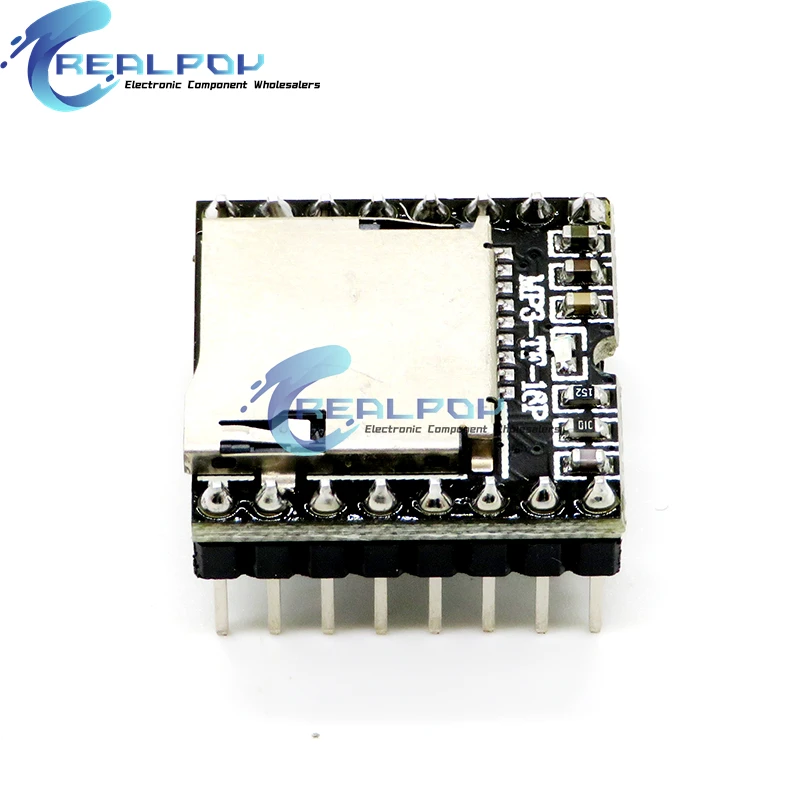 DFPlayer Mini MP3 Player Module V3.0 16P TF Card U Disk Mini MP3 DF Player Audio Voice Module Board para Arduino