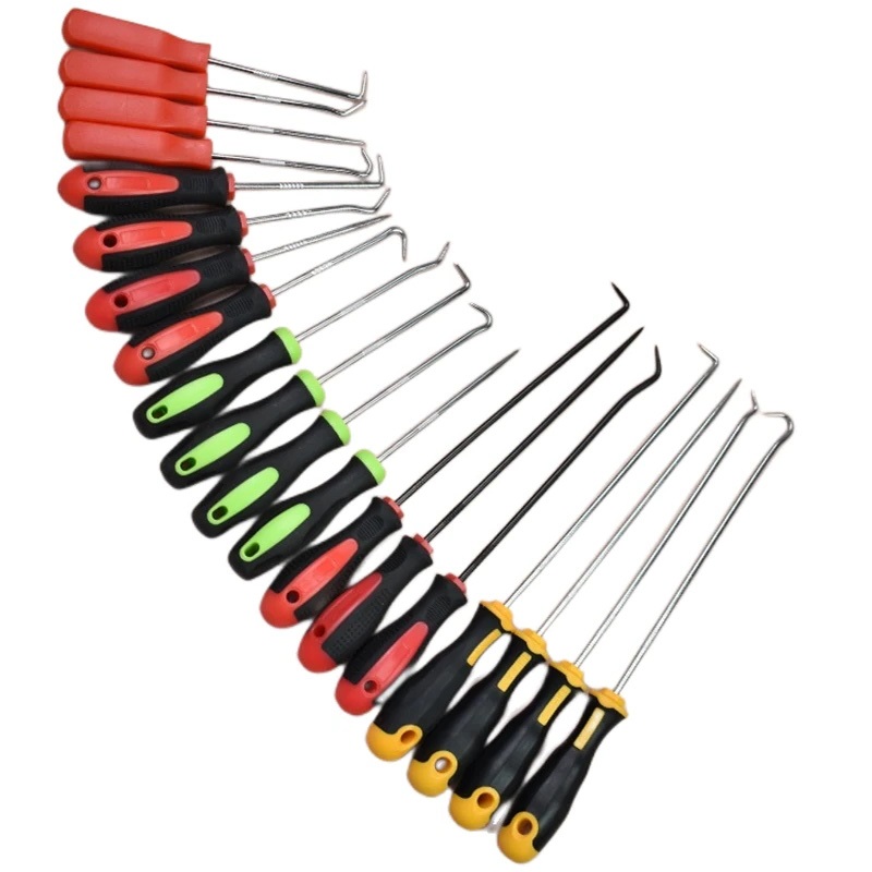 Juego de destornilladores para sello de aceite de vehículo, herramienta de extracción de junta tórica, extractor de juntas, juego de herramientas de extracción larga, selección y gancho para coche, 4 Uds.