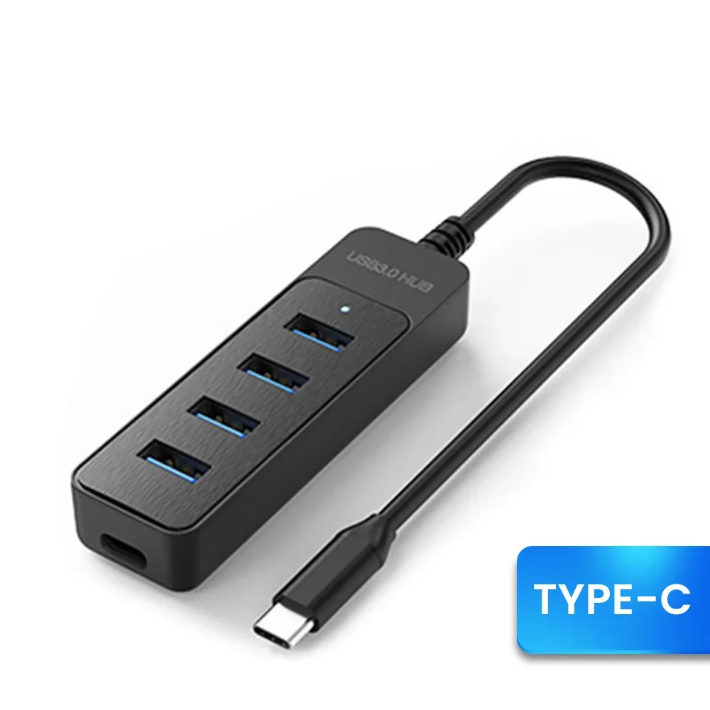 USB 3.0 Netzteil 4-Port Multi USB Splitter Hub USB Hub 2.0 Typ C Hub Multi Extender Zubehör