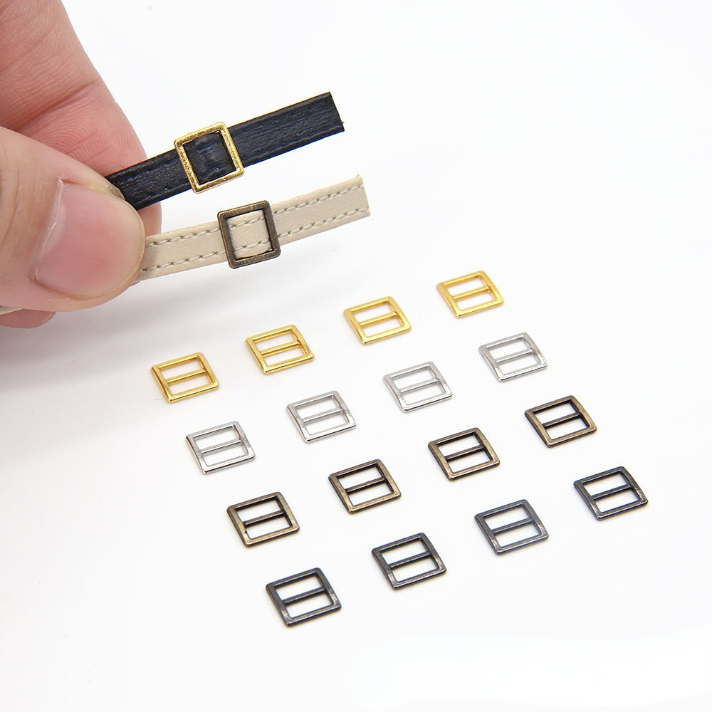 30 個 3-6 ミリメートルミニボタン超小型金属ボタンベルトバックル人形バッグ靴 DIY 人形ボタン人形服アクセサリー