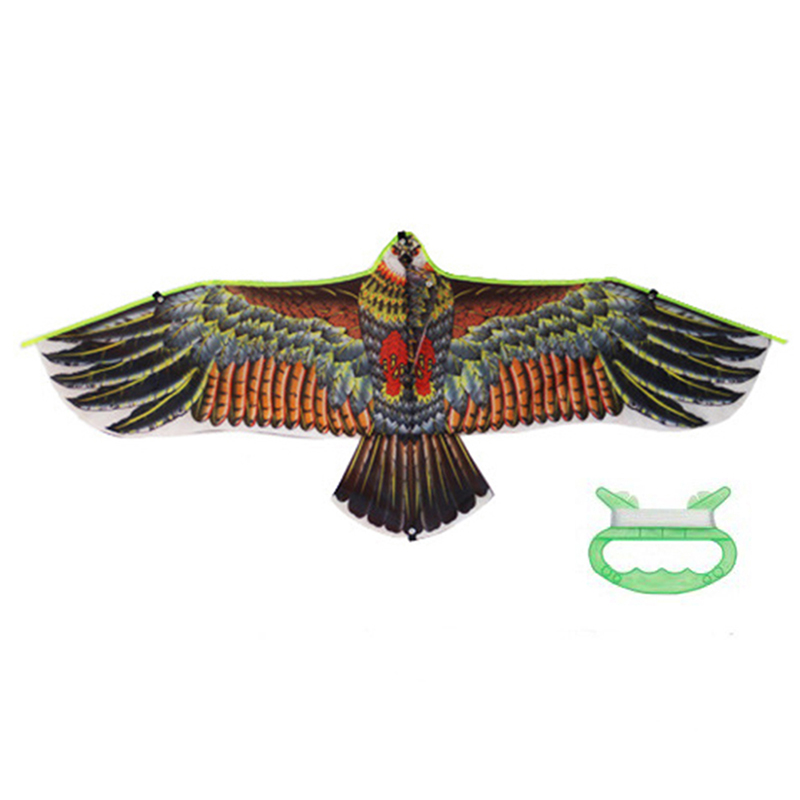 Cerf-volant volant en forme d'aigle pour enfant, 1 pièce + ligne, 1.1m, jouets d'extérieur, nouveauté