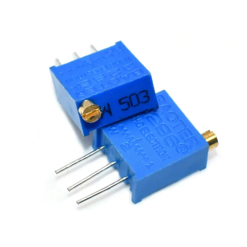 3296W 50R 100R 200R 1K 2K 5K 10K 20K 50K 100K 200K 500K 1M ohm Multiturn Trimmer Potentiometer High Precision Variable Resistor