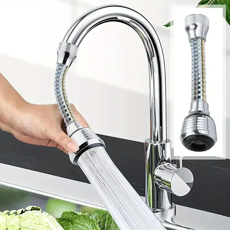 360 °   Roterende keukenkraan onder druk anti-spat verlengd filterschuim universele kraankopsproeier voor keuken