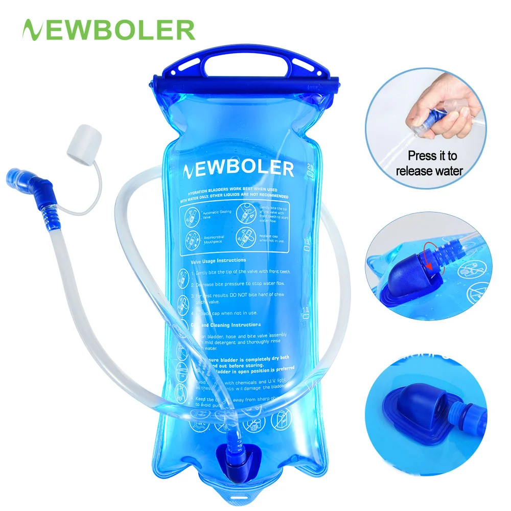 1.5l 2l 3l saco de água esportes mochila bicicleta equitação saco de água portátil grau alimentício ao ar livre saco de água potável acampamento saco de água