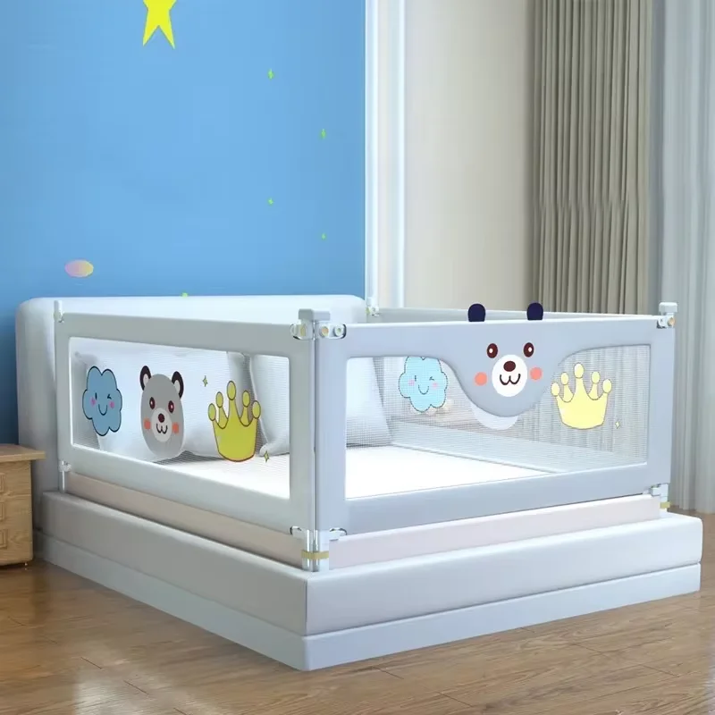 1 ชิ้นเด็กความปลอดภัยเตียง Barrier เด็กห้องนอนการ์ตูน Protector เด็ก Sleeping Anti-Fall Security Rail ป้องกันเด็กวัยหัดเดินรั้ว