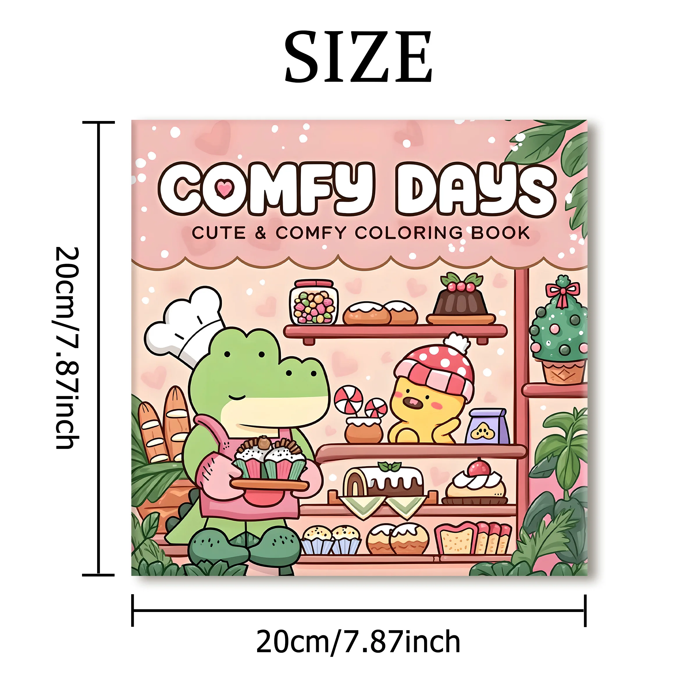 COMFY DAYS สมุดระบายสีรูปแบบ Bold-easy สําหรับผู้ใหญ่สมุดวาดภาพสยองขวัญของขวัญที่สมบูรณ์แบบสําหรับงานปาร์ตี้และวันเกิด