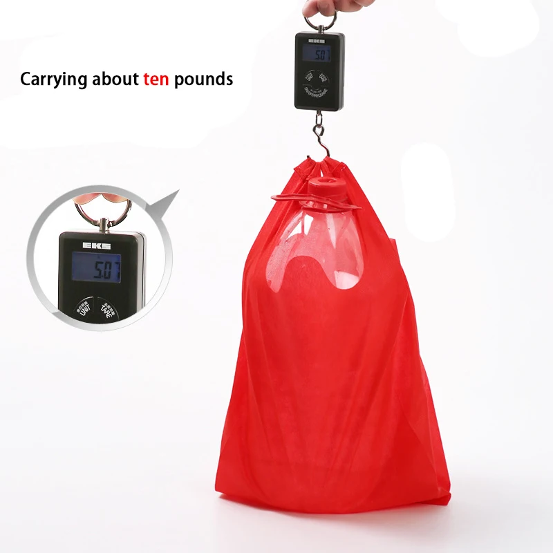 Nueva llegada, bolsa de compras con botones plegable reutilizable de calidad, bolsa de mano duradera no tejida, bolso de almacenamiento, bolsas ecológicas para comestibles