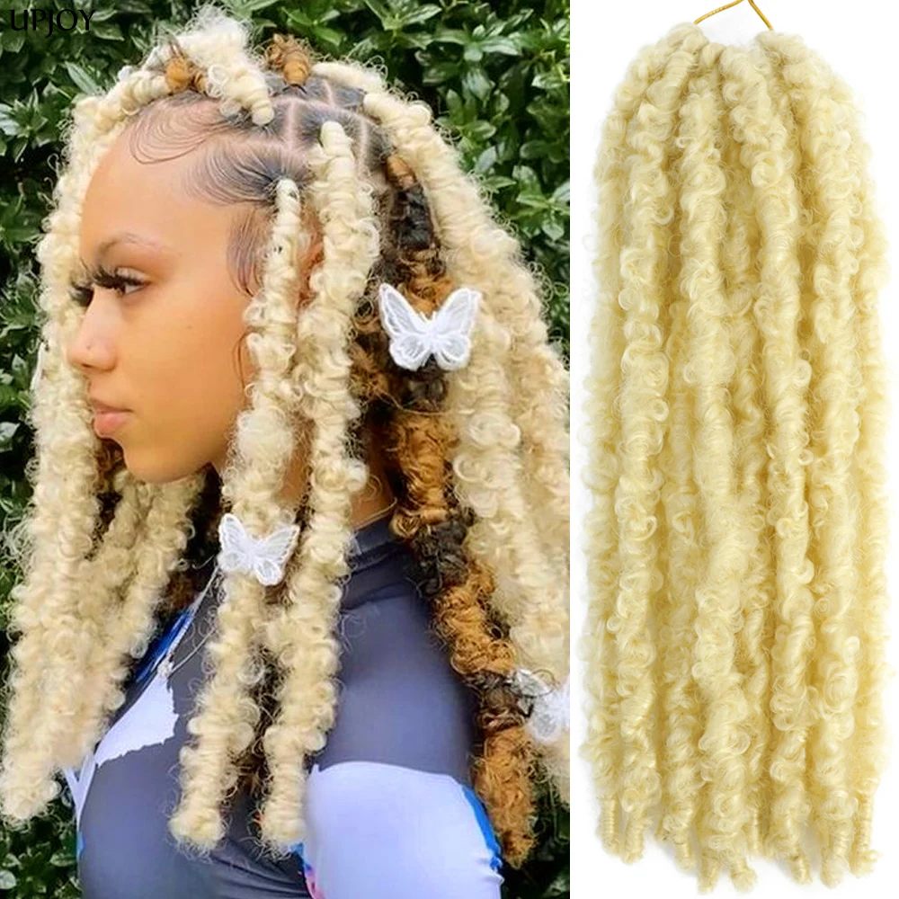 14 12 Zoll Butterfly Faux Locs Häkelhaarzöpfe Vorgeschlungene Distressed Goddess Butterfly Soft Locs Häkelzöpfe Cheveux Lok