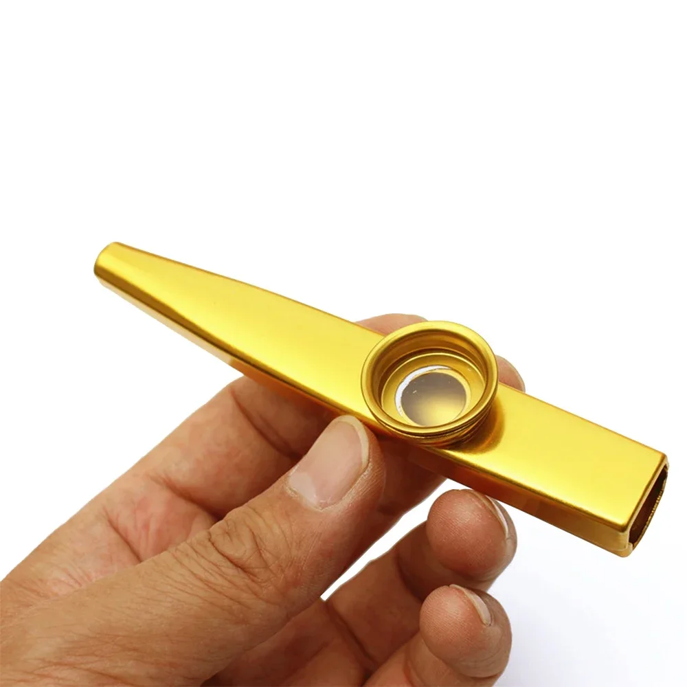 Metal Kazoo Lightweight Portable For Beginner Flute Instrument Music Lovers Woodwind Instrument Simple Design Lightweight Kazoo