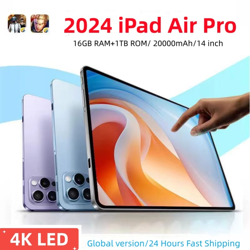 New Global Version Tablet Android IPad Air Pro 14 Inch HD Snapdragon 870 Tablet PC 5G Dual SIM Card or Wifi Google Play Tablets