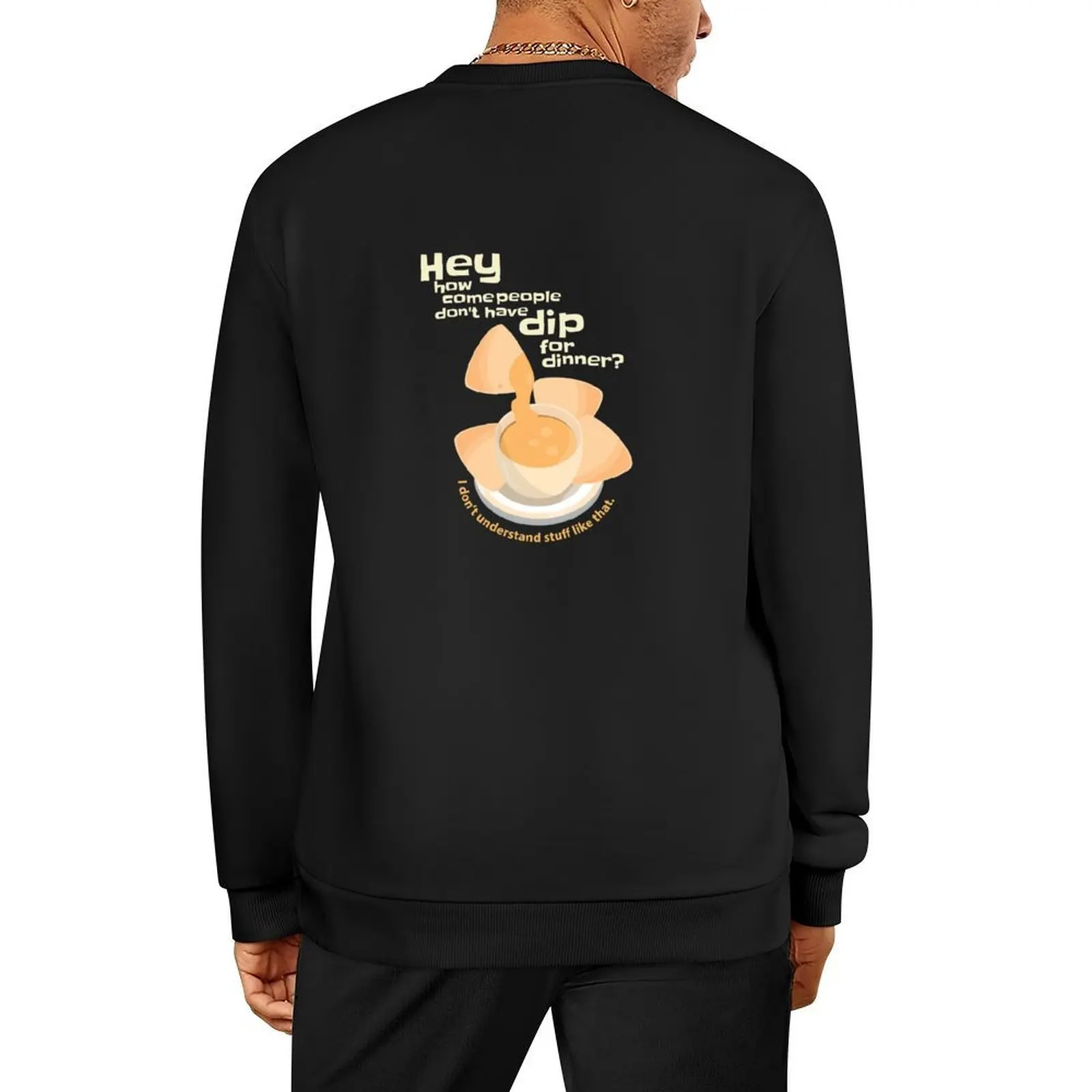 Puddy's Dip for Dinner Pullover pakaian pria pakaian korea pakaian pria sweat-shirt pria sweatshirt berkerudung