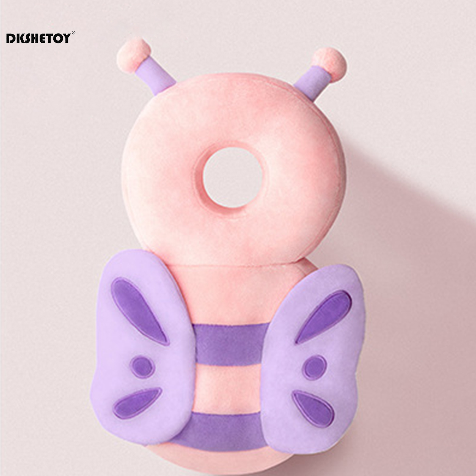 Andadores para bebés, cojín de protección para la cabeza, almohadilla de felpa de animales, correas ajustables, almohadilla protectora para bebés, regalo de ducha para bebés pequeños