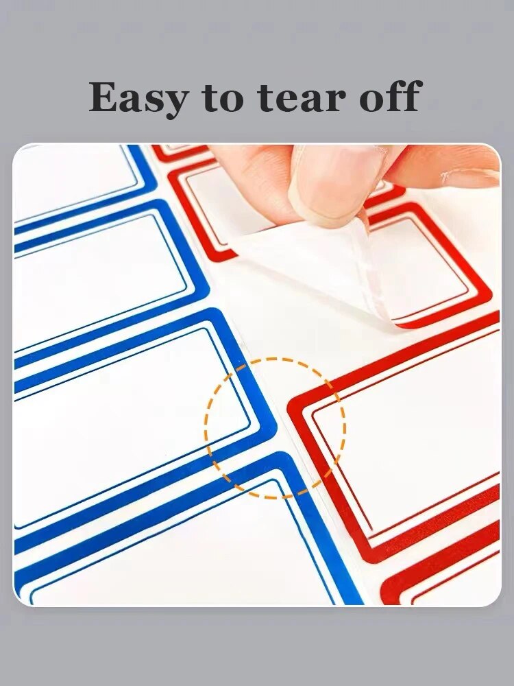 Colorful Plain Name Tag Labels 1000 Stickers Name Tag Stickers 3 1/2X2 1/4 Name Labels for Office, Meeting, School and Home