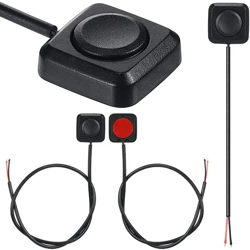 Accessoires Mini Momentary Drukknop Zelfklevende DIY Auto Drukknoppen 12V AAN UIT Knop