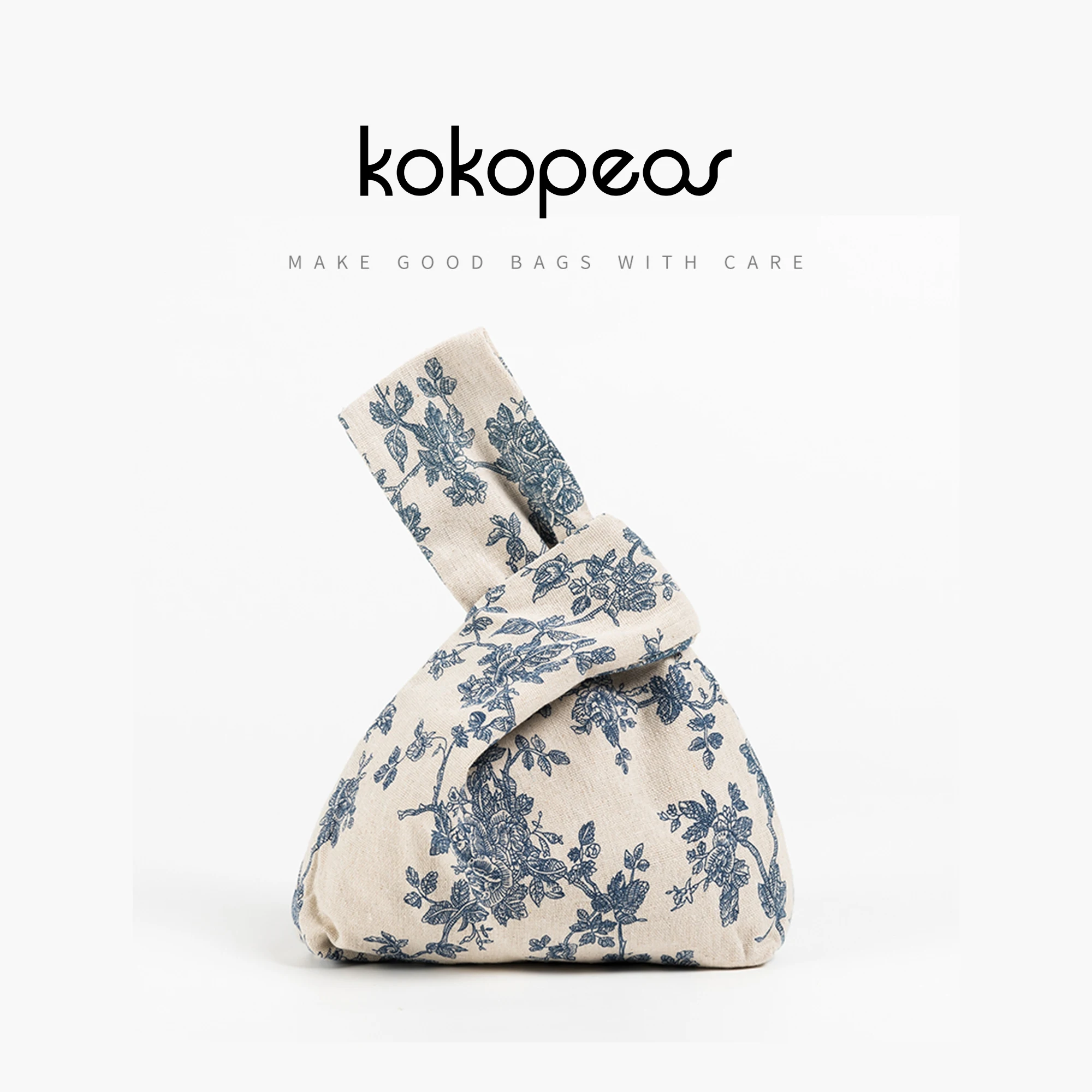 KOKOPEA Nhật Mini Di Động Nút Thắt Cổ Tay Nữ Tay Túi Đơn Giản Ví Xách Tay Chống Nước Túi Điện Thoại Chìa Khóa Túi