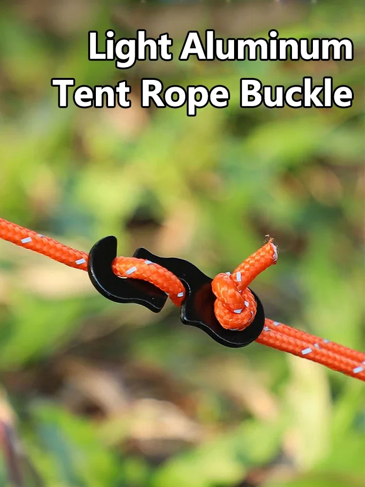 10 pcs/1 pcs Verstelbare Camping Tent Koord Touw Gesp S Type Spanners Fastener Kit Outdoor Camping tenten Beveiligen Accessoires