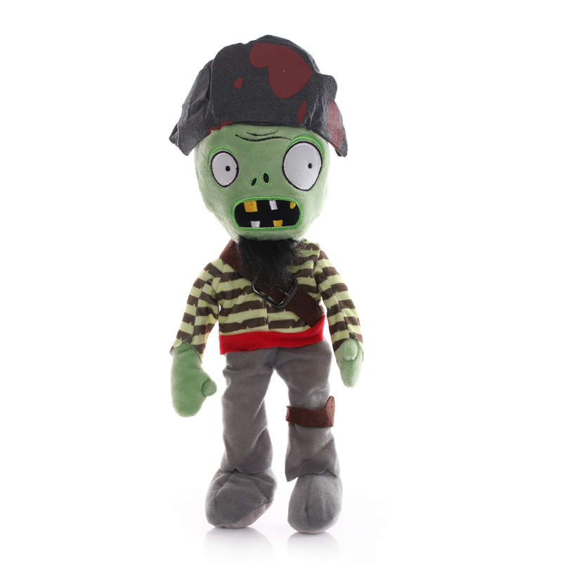 1szt 30cm Plants vs Zombies Plush Toys PVZ Zombies Gargantuar Hats Pirate Zombies Plush Soft Stuffed Toys dla dzieci Prezent dla dzieci