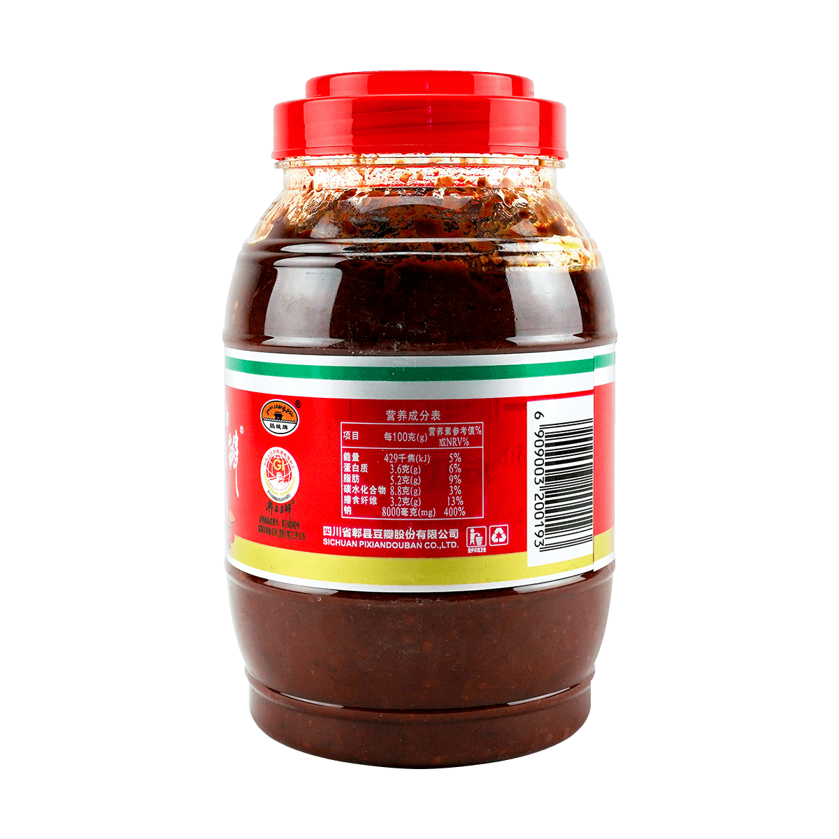[6Packs]Pixian Doubanjiang - Spicy Sichuan Fermented Broad Bean Paste, 42.32oz*6Packs