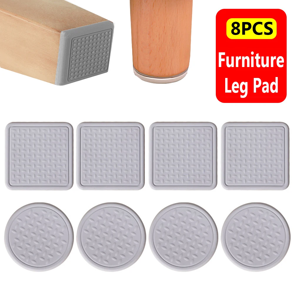8 Chiếc Ốp Nội Thất Chân Miếng Lót Ghế Sofa Đệm Chân Tự Dính Tắt Tiếng Ghế Chân Bao Tầng Bảo Vệ Chống Trơn Trượt bàn Chân Mũ Lưỡi Trai