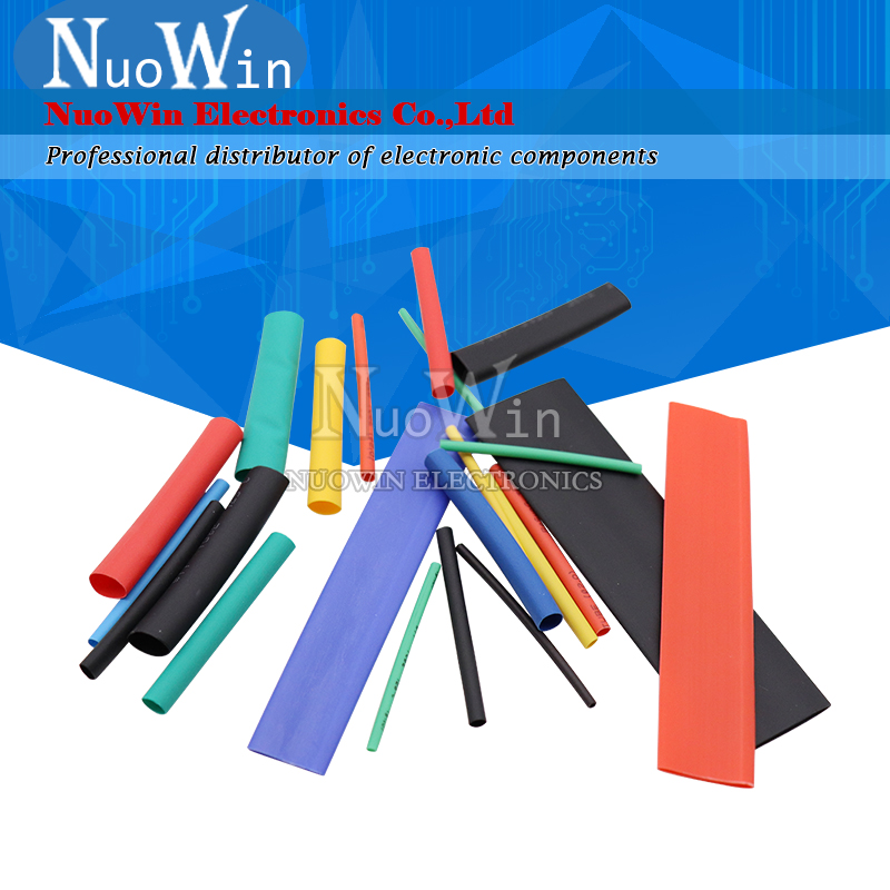 164 stücke thermo resistant rohr wärme schrumpf verpackung kit termoretractil schrumpf schlauch sortierte pack draht kabel isolierung hülse