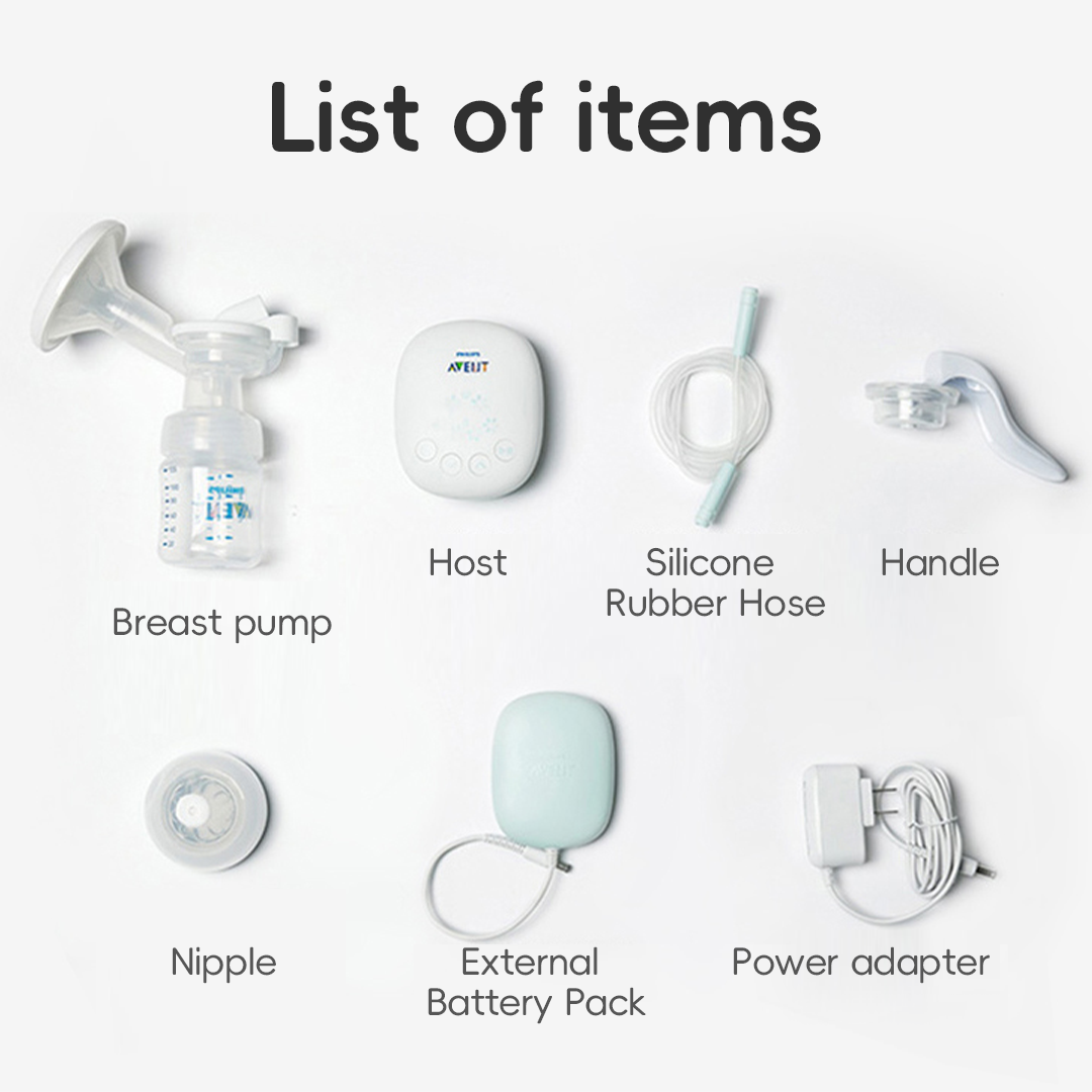 PHILIPS AVENT Przenośny pojedynczy elektryczny laktator z inteligentnym masażem i stymulacją płatków – naśladuje naturalne ssanie dziecka