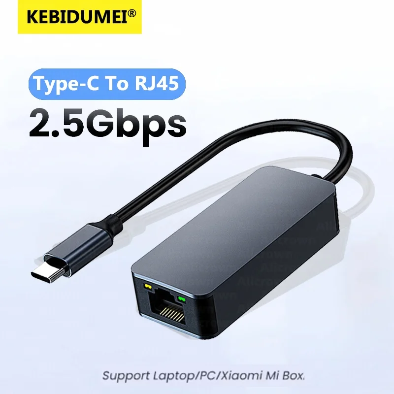 2500 Мбит/с USB 3.0 Type-C к сетевой карте RJ45 2,5G адаптер Gigabit Ethernet конвертер Lan Hub для ПК ноутбука для Windows 8,1/10/11