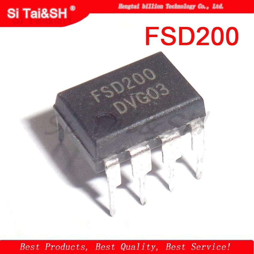 10 pz/lotto FSD200 custodia protettiva in plastica Nera Per DIP-7