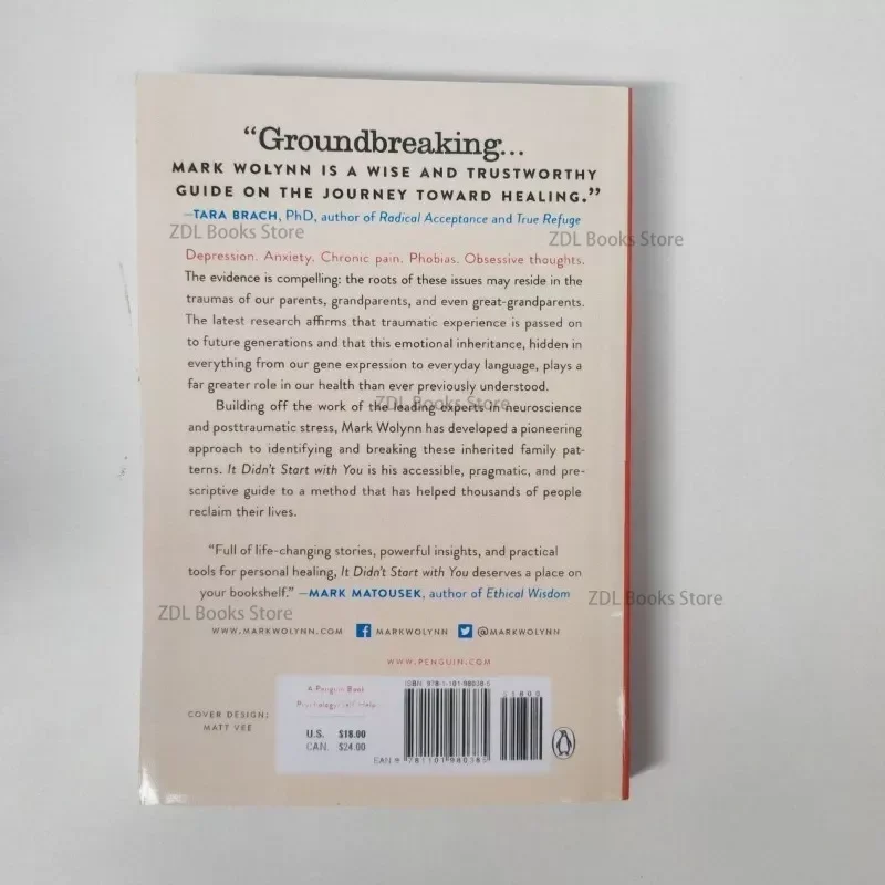 No comenzó con usted de Mark Wolynn Cómo herbarse las formas de trauma familiar que somos y cómo terminar el ciclo Libro de bolsillo