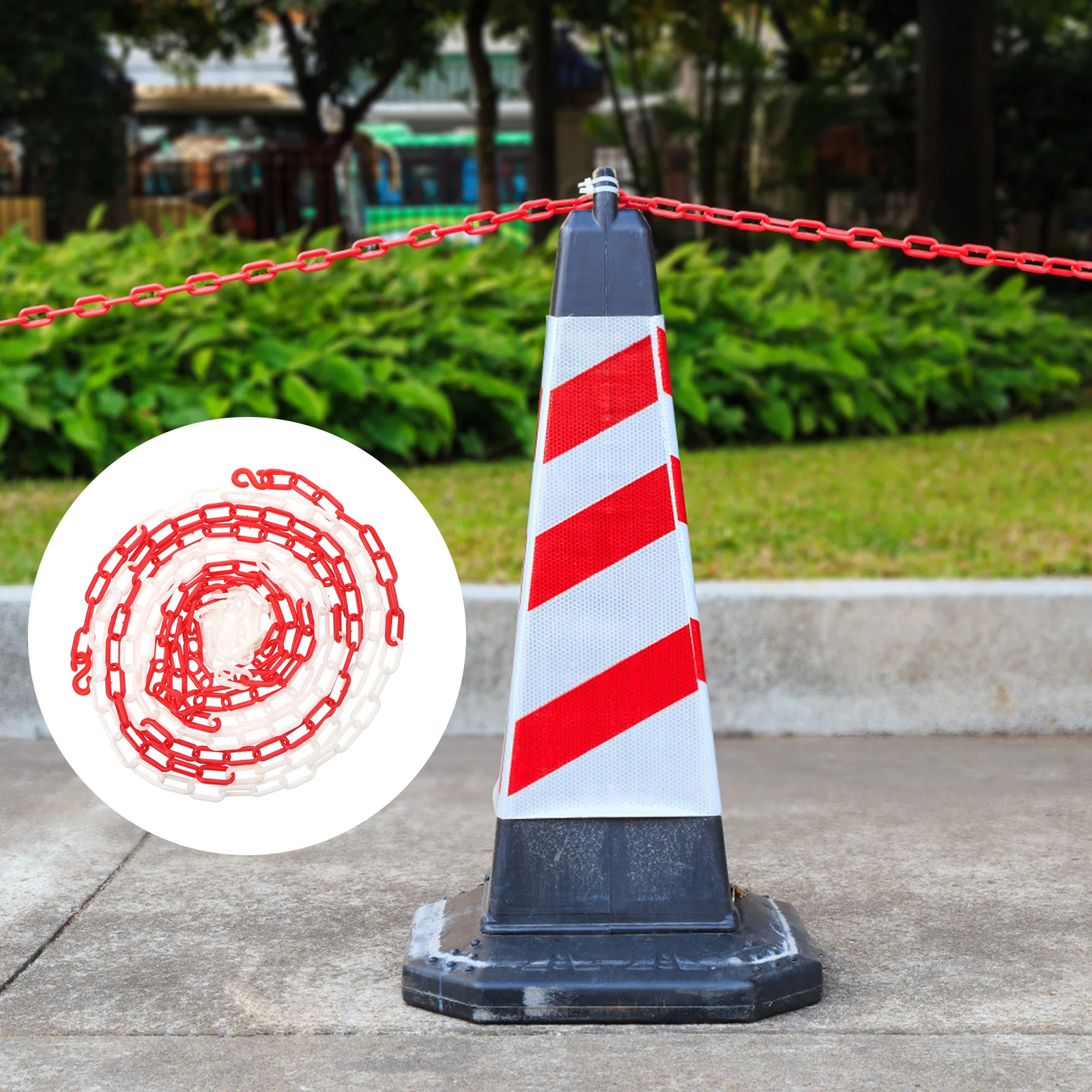 5 Plastic Chain Shut-off Safety for Crowd Control Construction Caution Security