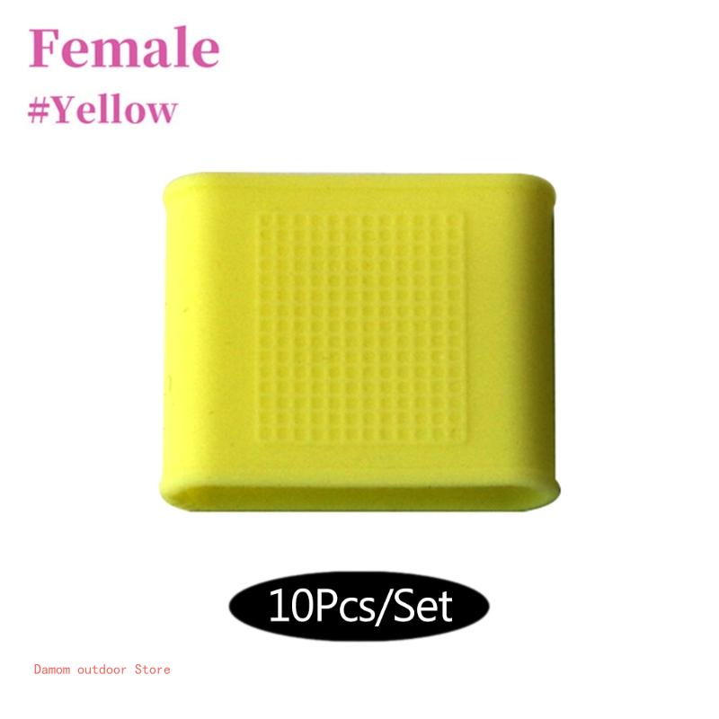 ชุดปลอกนิ้วซิลิโคน10ชิ้นสำหรับเล่นกอล์ฟเทนนิสบาสเก็ตบอล